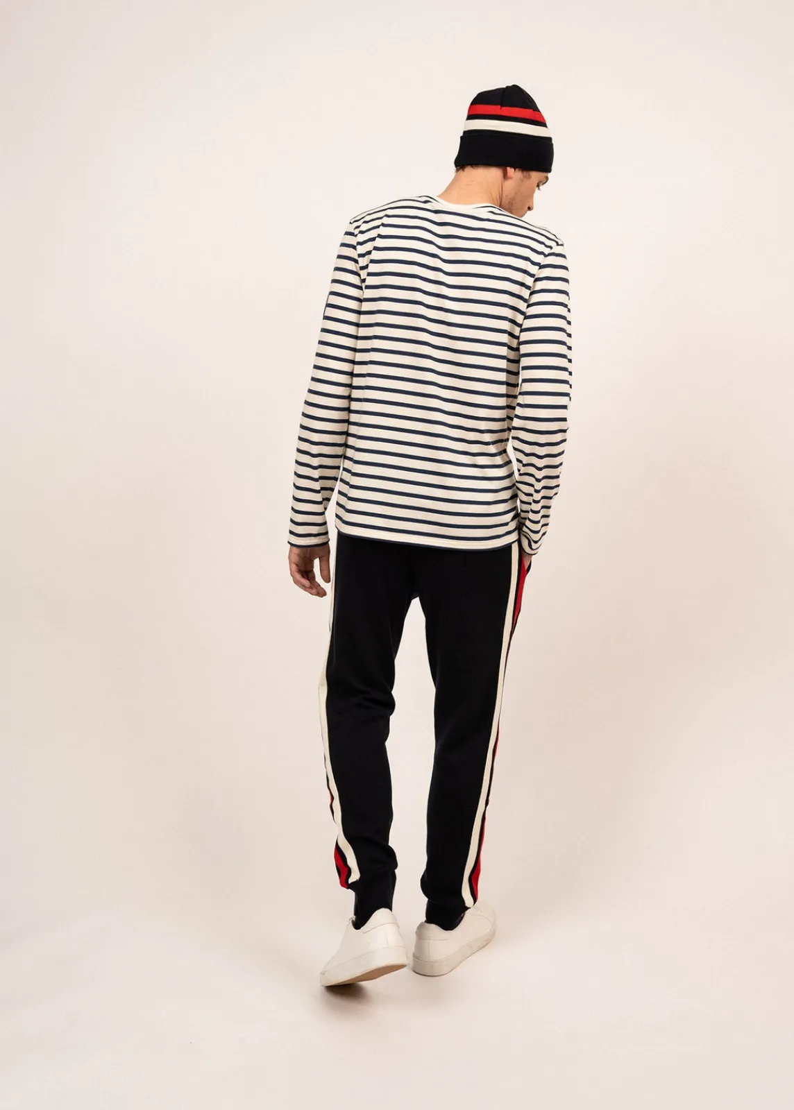 Saint James Sailor Striped Shirts|Sailor Striped Shirts*Normands cotton sailor striped shirt Ecru/marine