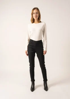 Saint James Trousers & Shorts*Olivia Cotton Jegging Noir