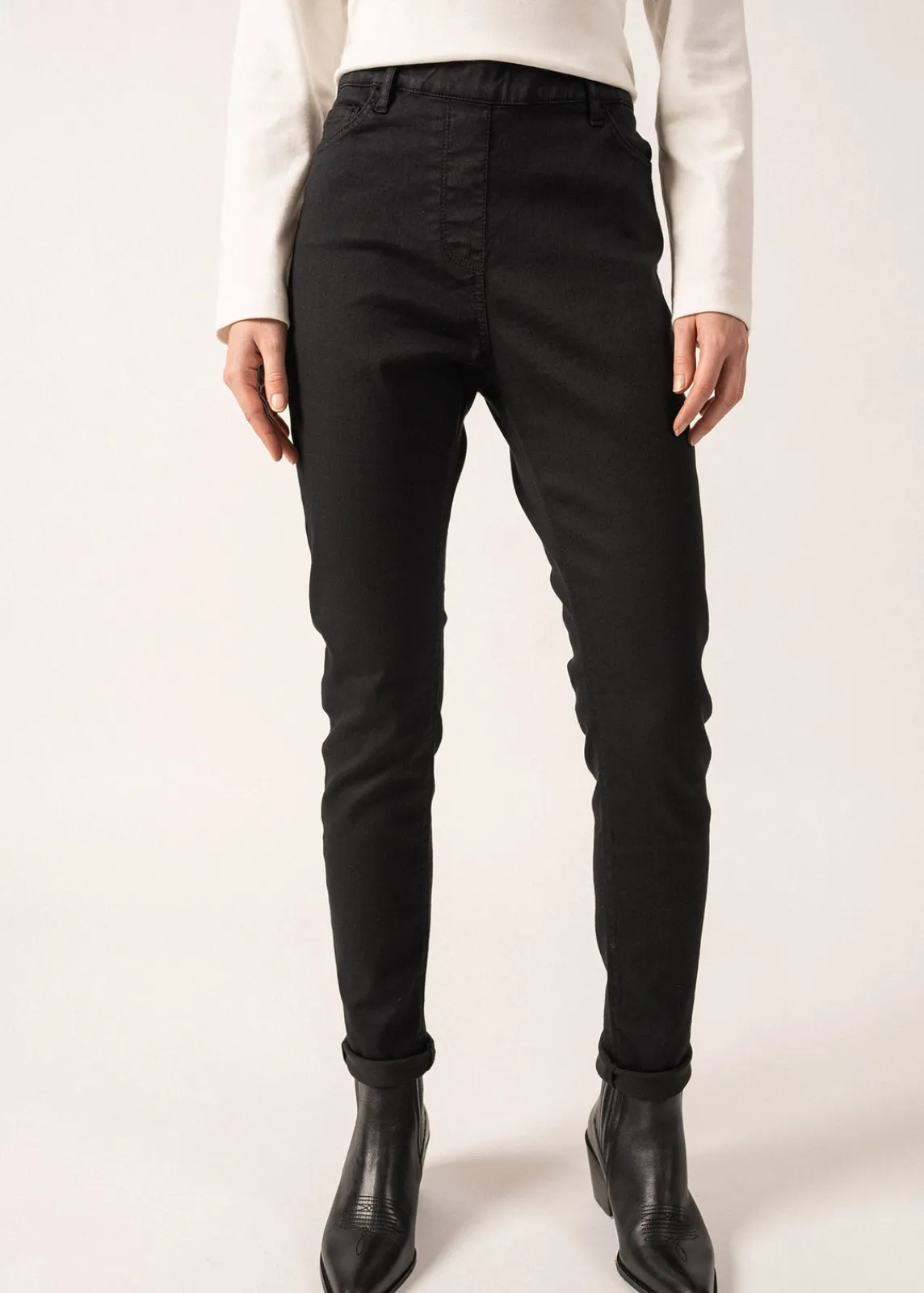 Saint James Trousers & Shorts*Olivia Cotton Jegging Noir