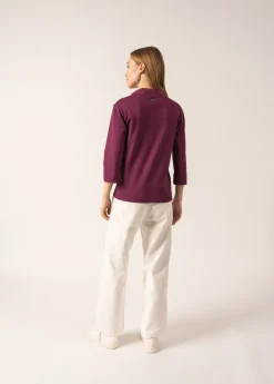 Saint James Tops & Polos*Oléron polo shirt Prune