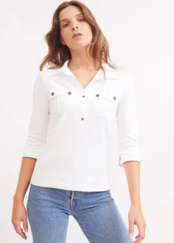 Saint James Tops & Polos*Oléron polo shirt Blanc