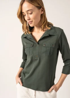 Saint James Tops & Polos*Oléron polo shirt Vegetal