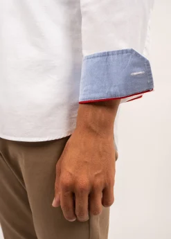Saint James Shirts*Oran classic shirt Blanc