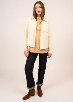Saint James Jumpers, Cardigans, Jackets*Orthez short jacket Ecume