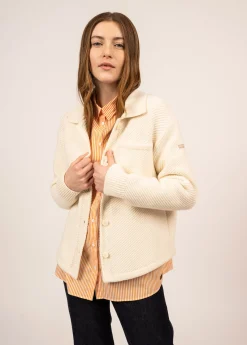 Saint James Jumpers, Cardigans, Jackets*Orthez short jacket Ecume