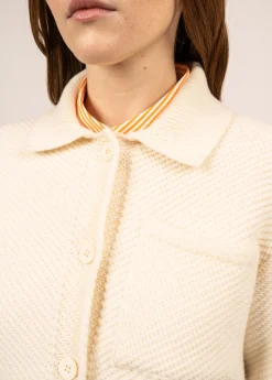 Saint James Jumpers, Cardigans, Jackets*Orthez short jacket Ecume