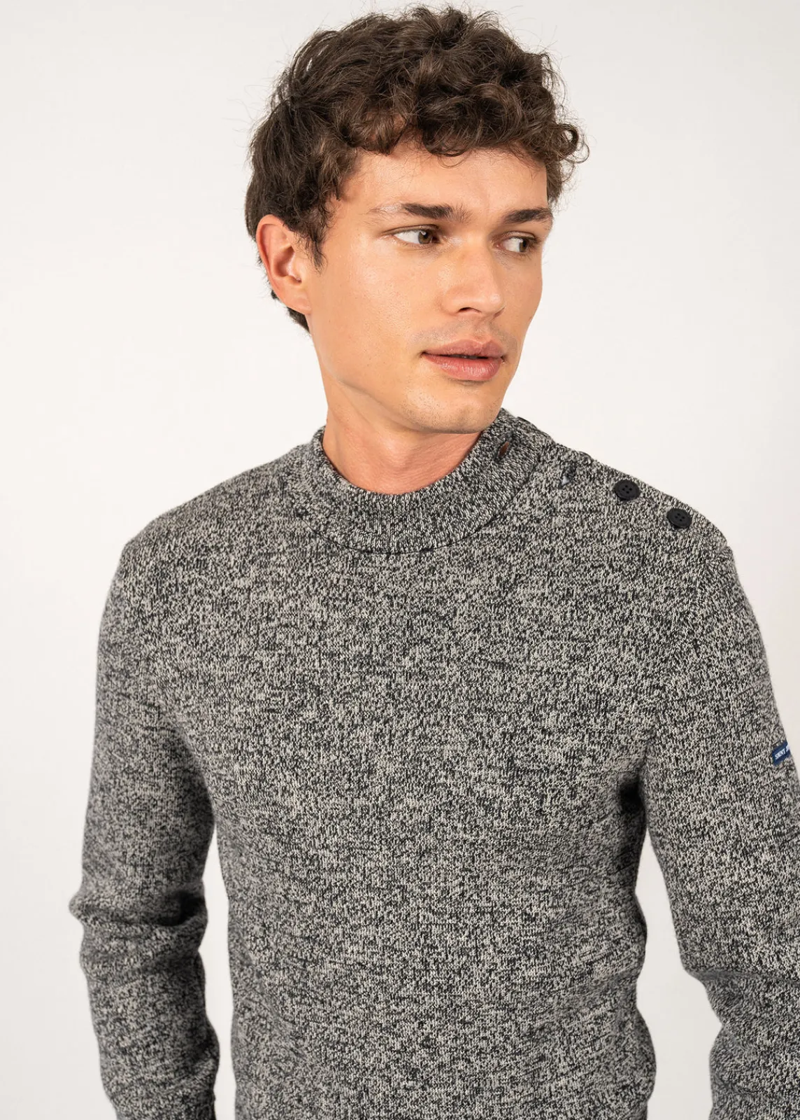 Saint James Sailor Jumpers|Sailor Jumpers*Paris plain sailor jumper Navy/ecru
