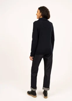 Saint James Jumpers, Cardigans, Jackets*Passerelle trucker jumper Navy
