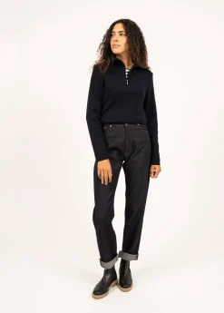Saint James Jumpers, Cardigans, Jackets*Passerelle trucker jumper Navy