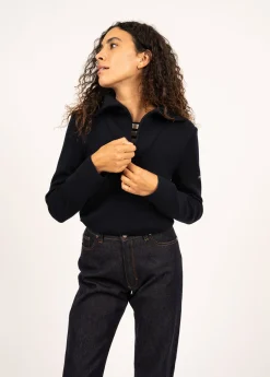 Saint James Jumpers, Cardigans, Jackets*Passerelle trucker jumper Navy
