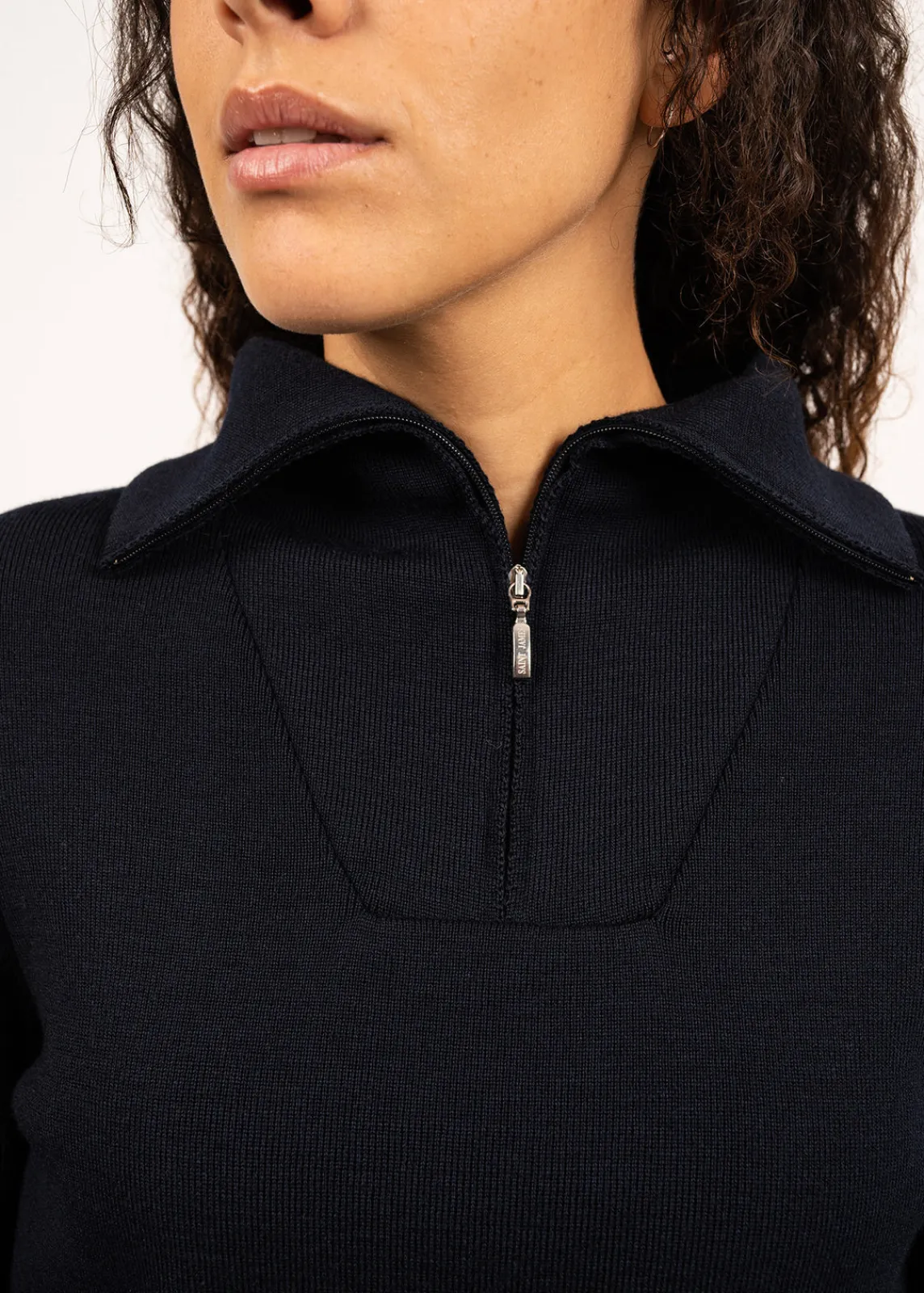 Saint James Jumpers, Cardigans, Jackets*Passerelle trucker jumper Navy