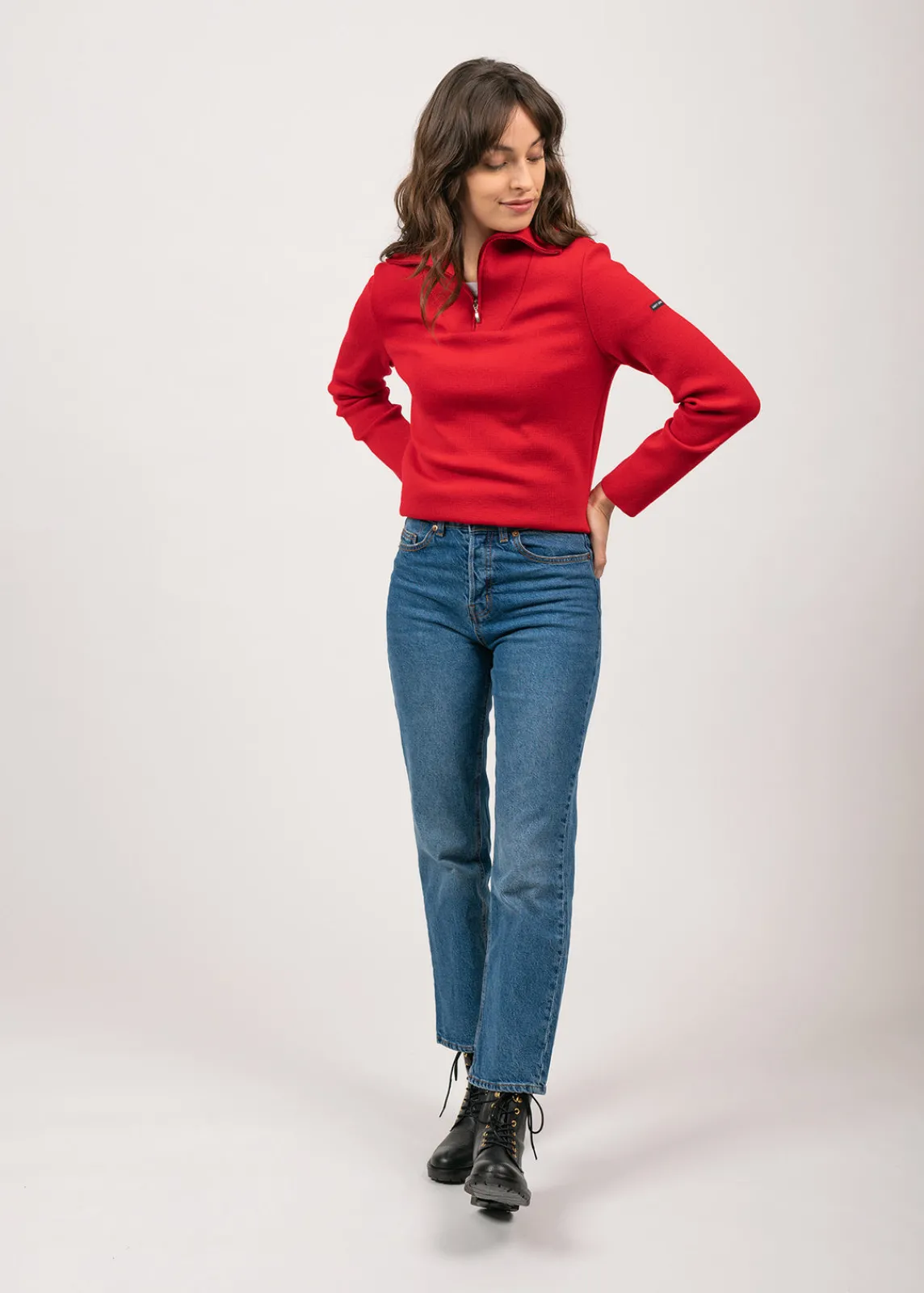 Saint James Jumpers, Cardigans, Jackets*Passerelle trucker jumper Tulipe