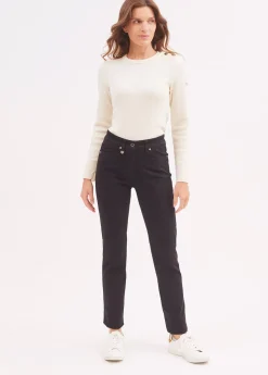 Saint James Trousers & Shorts*Patricia straight jeans Noir