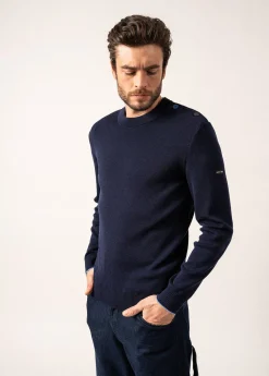 Saint James Sailor Jumpers|Sailor Jumpers*Rives sailor jumper in wool Insigne/oxygene