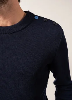 Saint James Sailor Jumpers|Sailor Jumpers*Rives sailor jumper in wool Insigne/oxygene