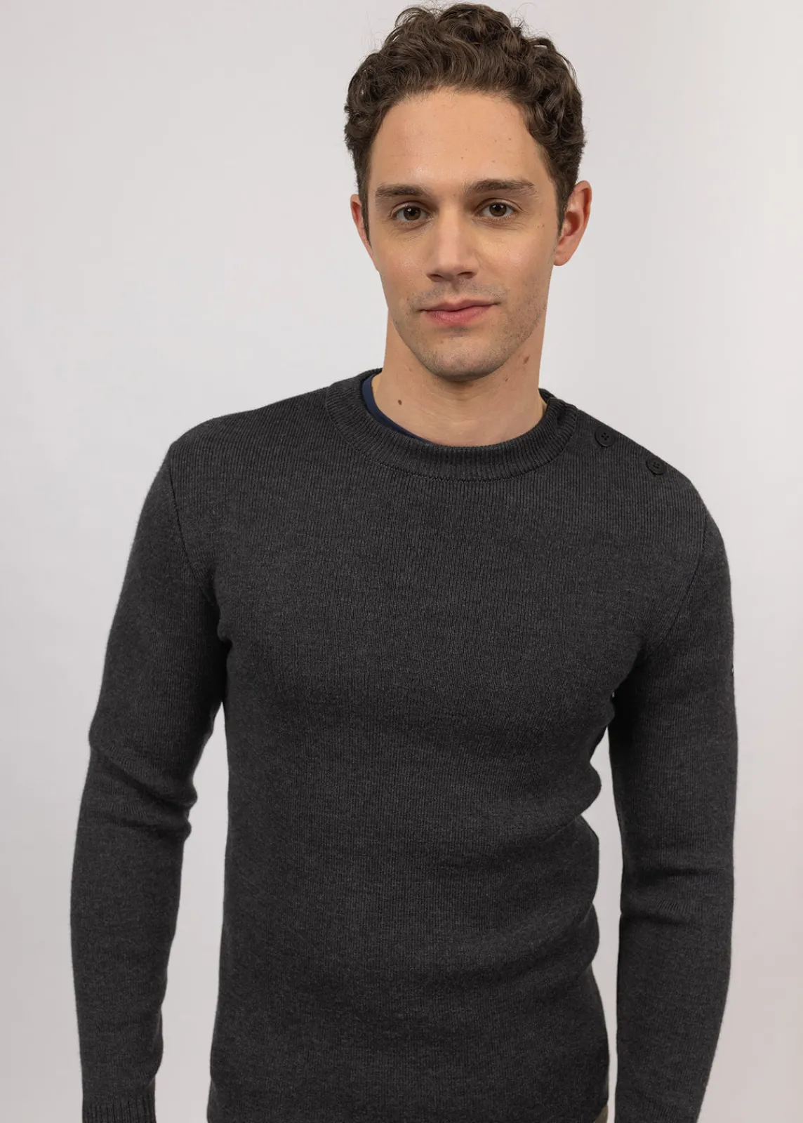 Saint James Sailor Jumpers|Sailor Jumpers*Rochefort sailor jumper Anthracite