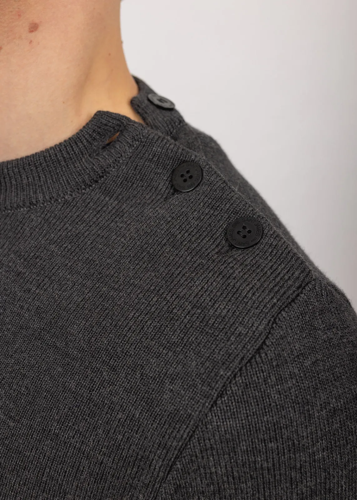 Saint James Sailor Jumpers|Sailor Jumpers*Rochefort sailor jumper Anthracite