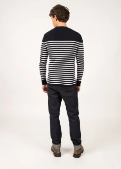 Saint James Sailor Jumpers|Sailor Jumpers*Rochefort striped sailor jumper Navy/ecume