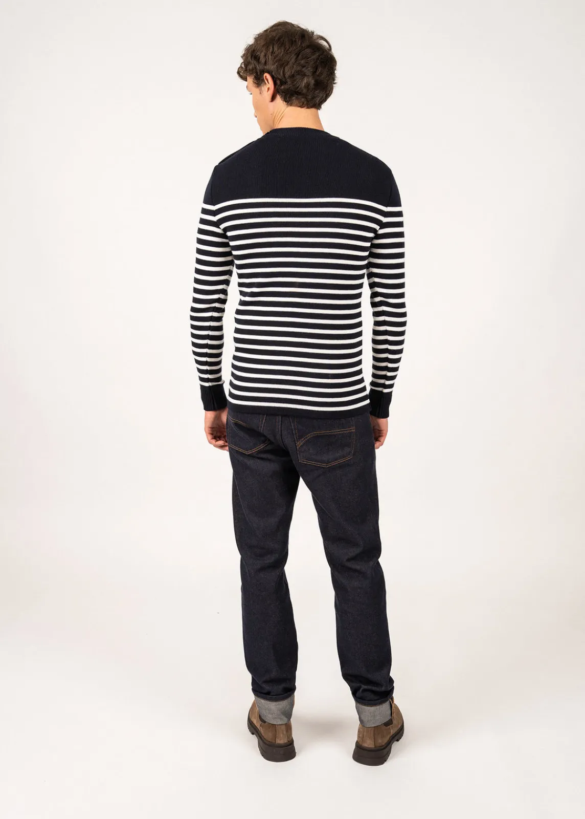 Saint James Sailor Jumpers|Sailor Jumpers*Rochefort striped sailor jumper Navy/ecume