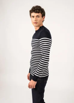 Saint James Sailor Jumpers|Sailor Jumpers*Rochefort striped sailor jumper Navy/ecume