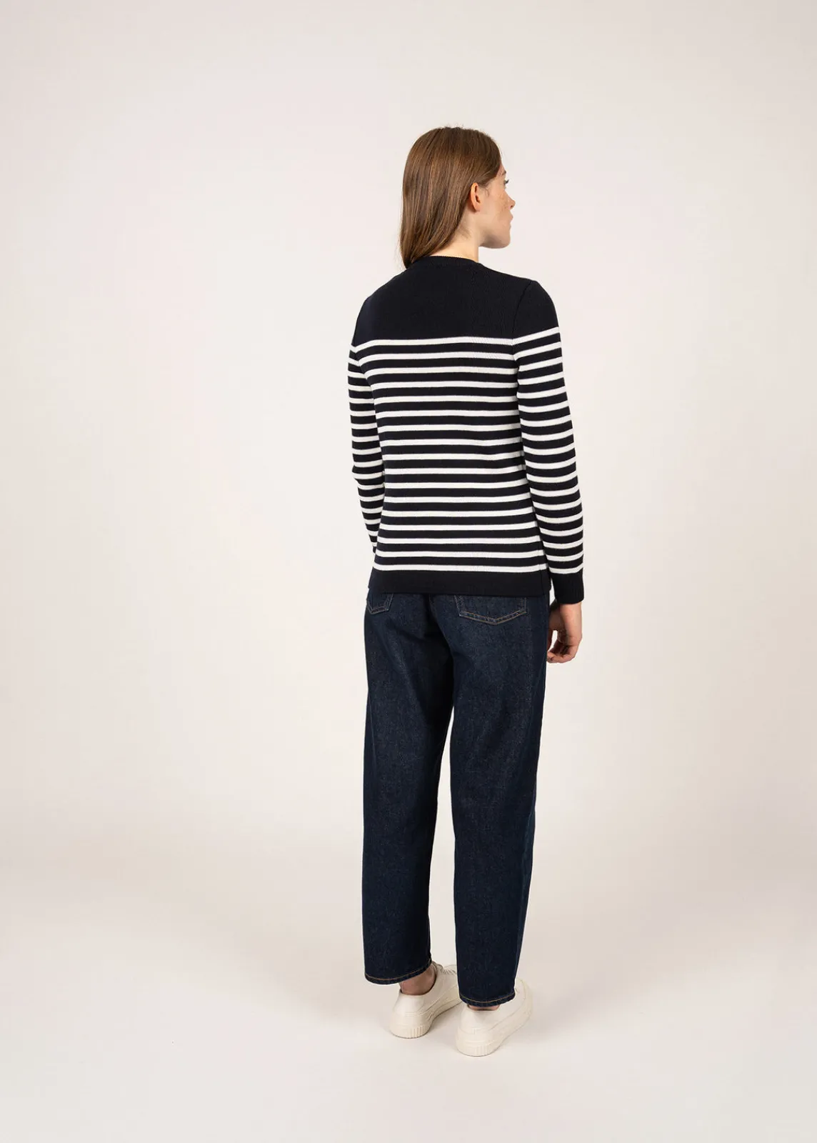 Saint James Sailor Jumpers|Sailor Jumpers*Rochefort striped sailor jumper Navy/ecume