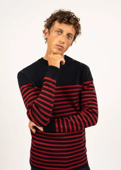Saint James Sailor Jumpers|Sailor Jumpers*Rochefort striped sailor jumper Navy/medoc