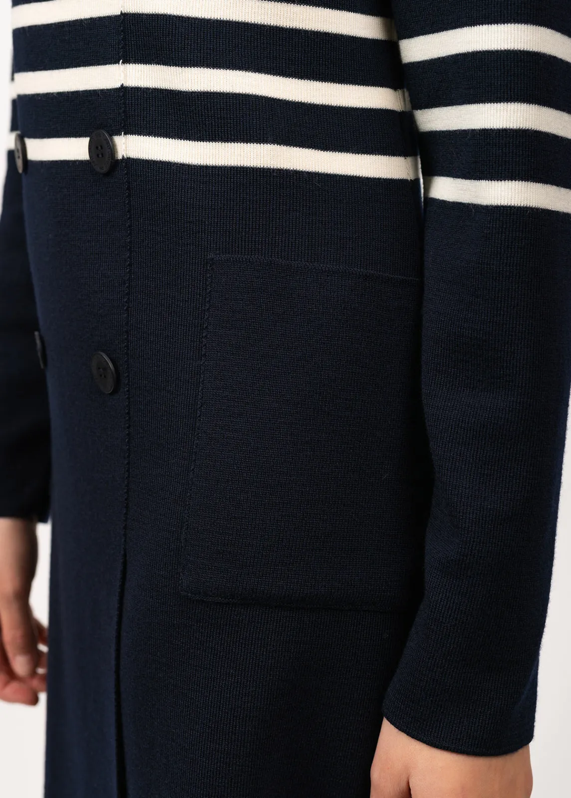 Saint James Dresses & Skirts*Royale striped dress in wool Navy/ecume