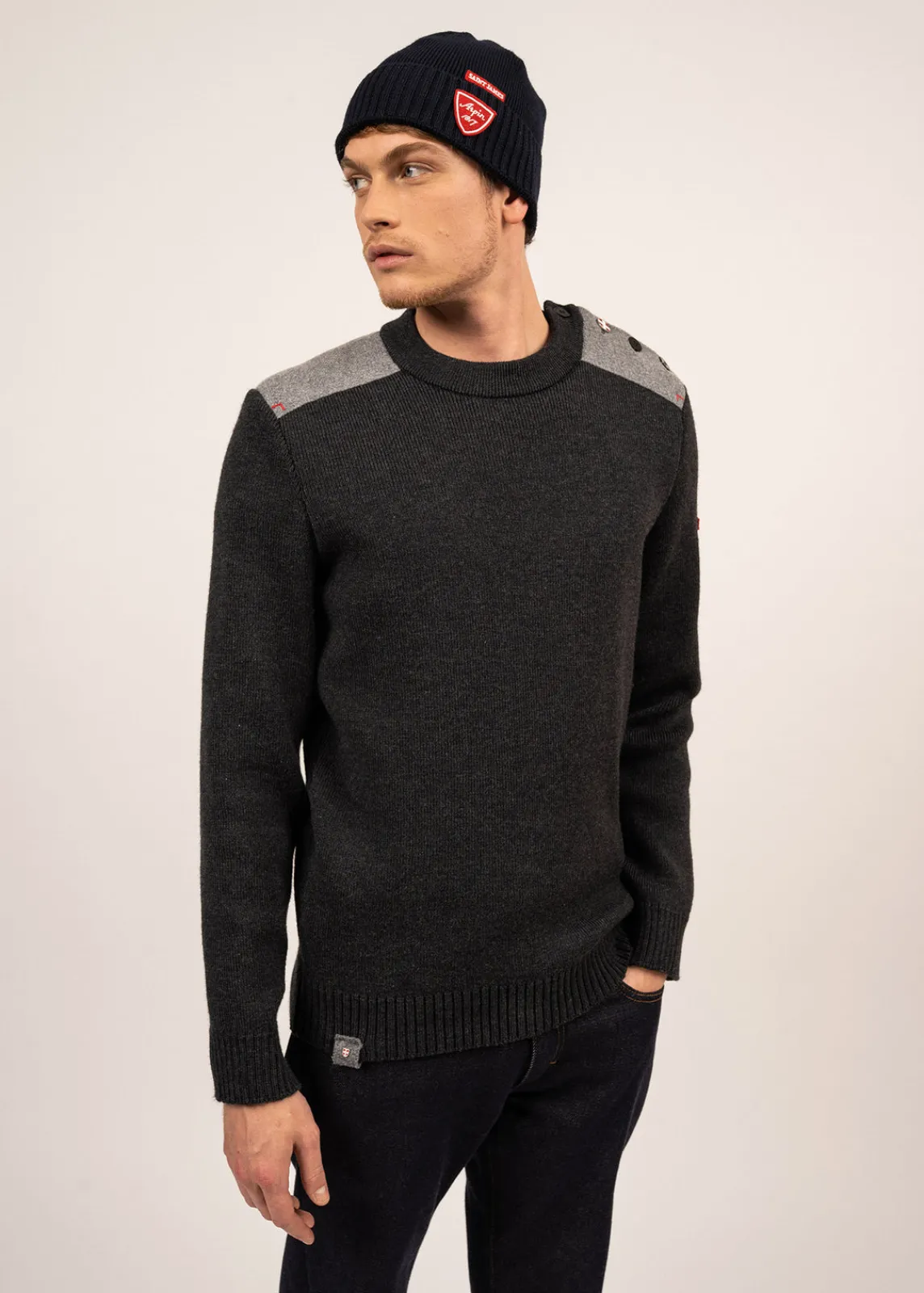 Saint James Sailor Jumpers|Sailor Jumpers*Sailor jumper Moraine Arpin Anthracite
