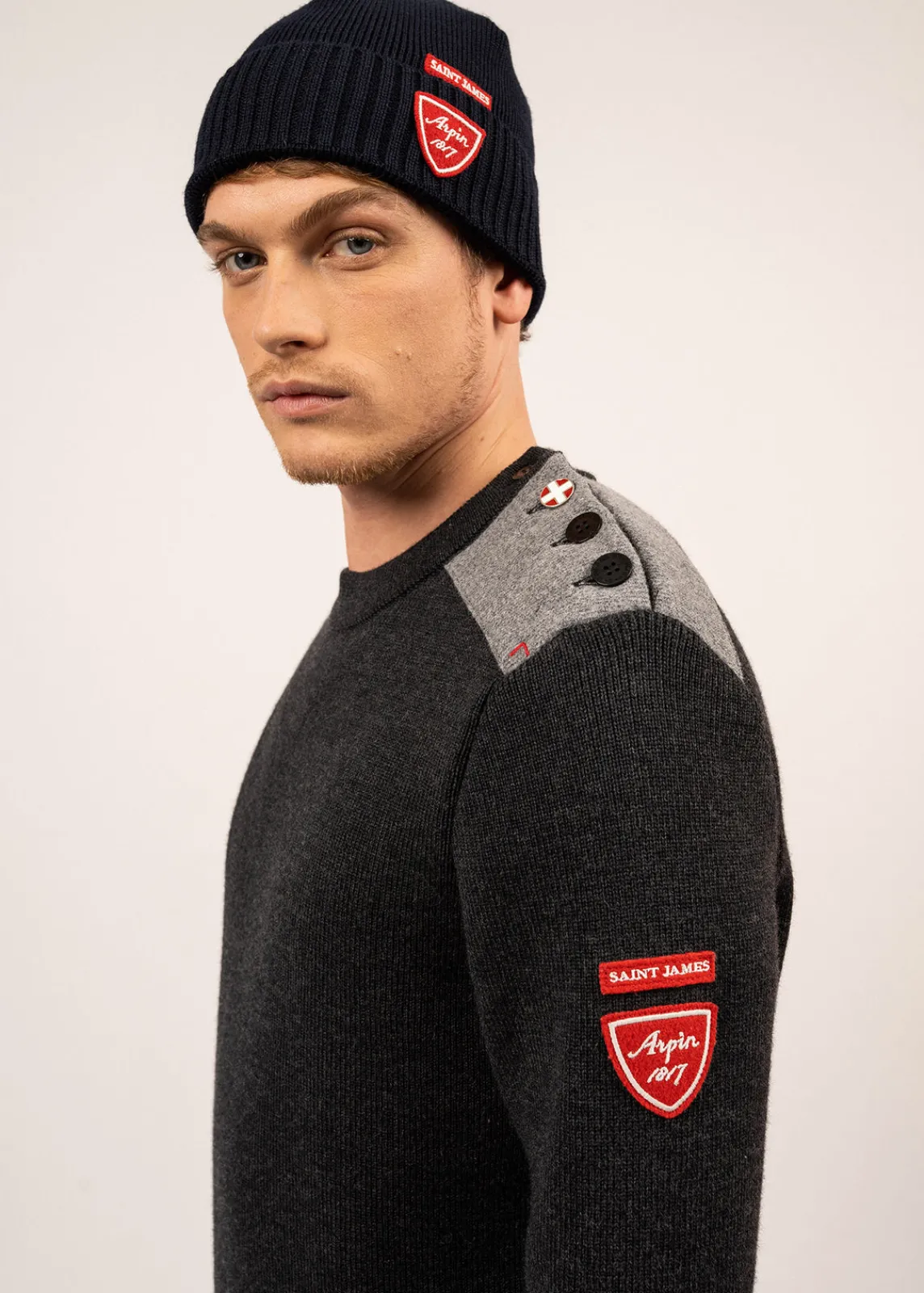 Saint James Sailor Jumpers|Sailor Jumpers*Sailor jumper Moraine Arpin Anthracite