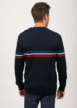 Saint James Sailor Jumpers|Sailor Jumpers*Sailor jumper with tricolour stripes Navy