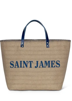 Saint James Accessories* carrier bag Ecru/marine/gitane