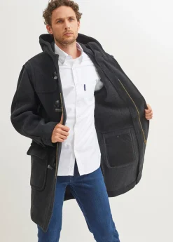 Saint James Coats*Saturne classic duffle-coat Anthracite