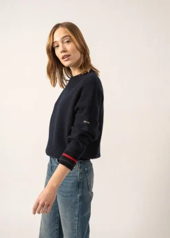 Saint James Jumpers, Cardigans, Jackets*Sélune Sweatshirt-inspired Jumper Marine