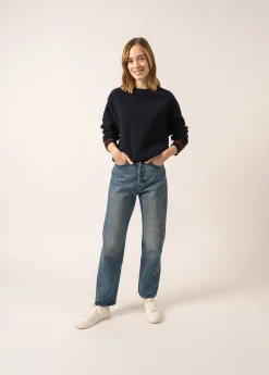 Saint James Jumpers, Cardigans, Jackets*Sélune Sweatshirt-inspired Jumper Marine