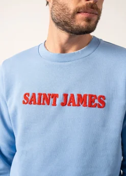 Saint James Jumpers & Cardigans*Solal sweatshirt Oxygene/tulipe