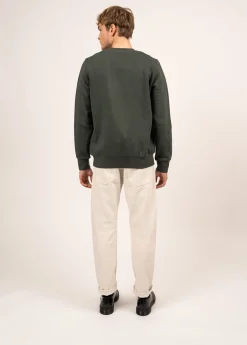 Saint James Jumpers & Cardigans*Solal sweatshirt Vegetal/blancd'hiver