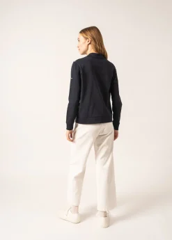 Saint James Tops & Polos*Soline Cotton Polo Shirt Amiral/ecume