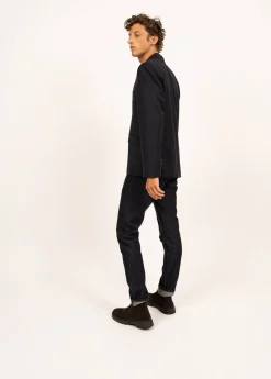 Saint James Shell Jackets & Raincoats*St Benoit wool cloth blazer Navy