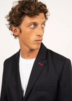 Saint James Shell Jackets & Raincoats*St Benoit wool cloth blazer Navy