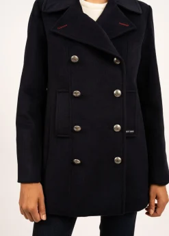 Saint James Coats & Peacoats*St Briac peacoat Navy