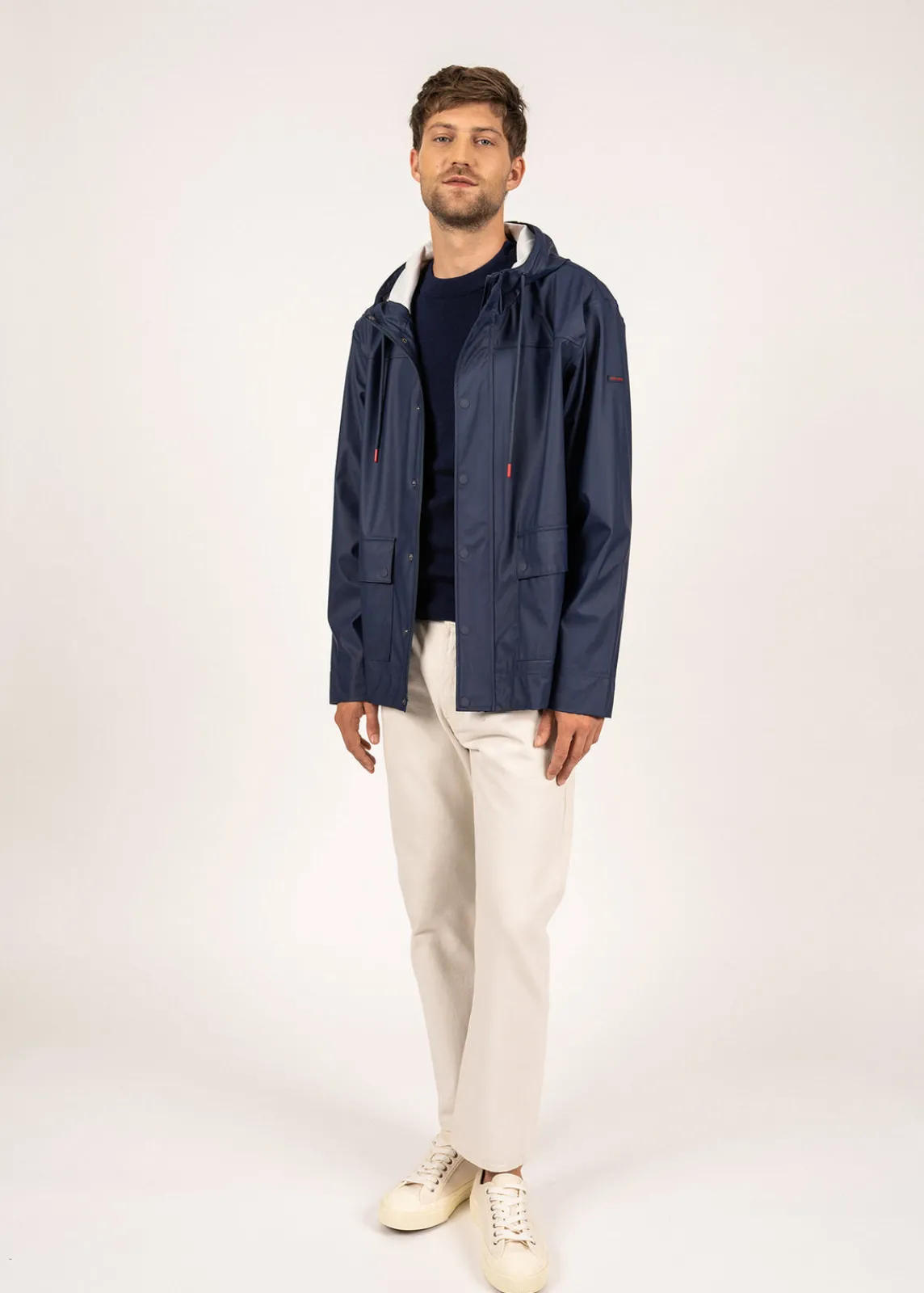 Saint James Shell Jackets & Raincoats*St Diego hooded raincoat Marine