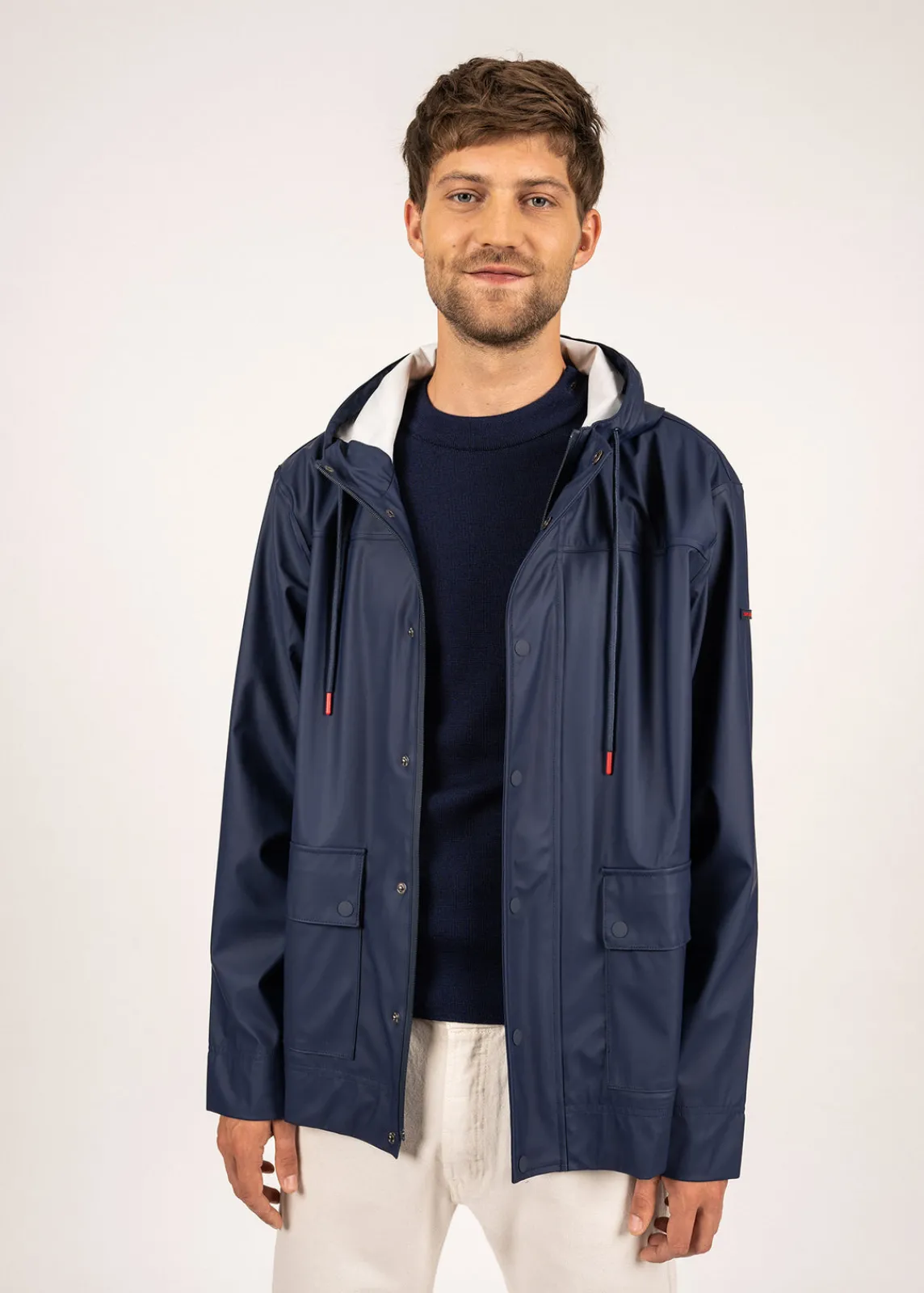 Saint James Shell Jackets & Raincoats*St Diego hooded raincoat Marine