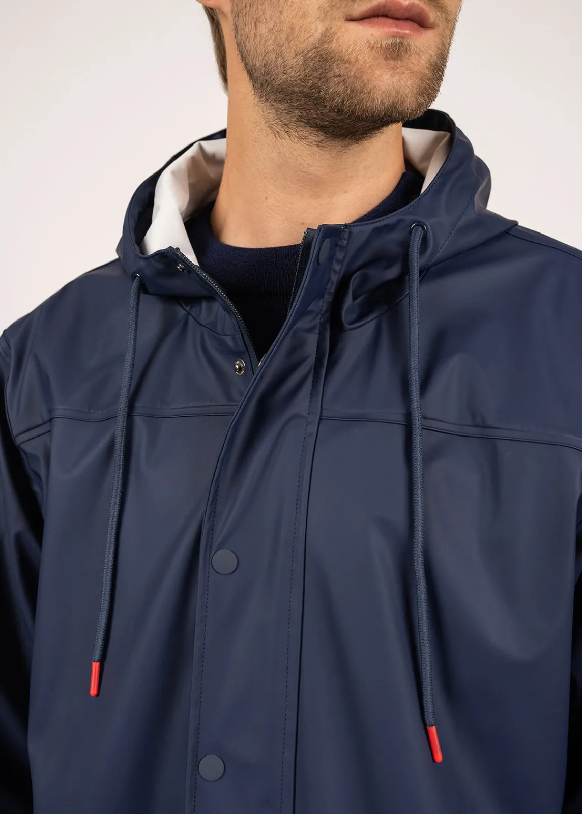Saint James Shell Jackets & Raincoats*St Diego hooded raincoat Marine