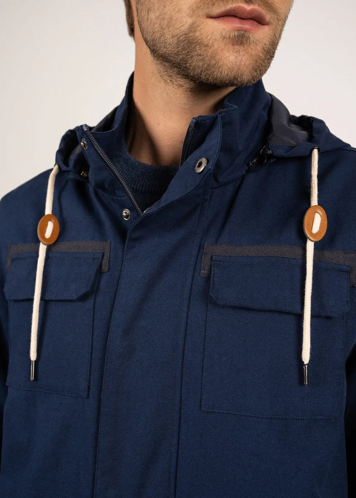Saint James Shell Jackets & Raincoats*St Donald waterproof parka Marine