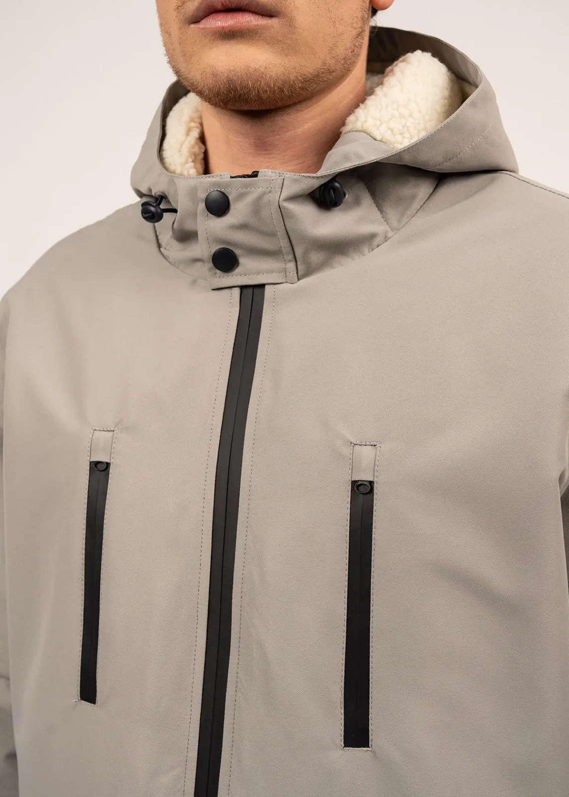 Saint James Coats*St Gaetan waterproof parka Gris