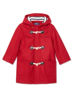 Saint James Coats*St Malo duffle-coat for children Rouge