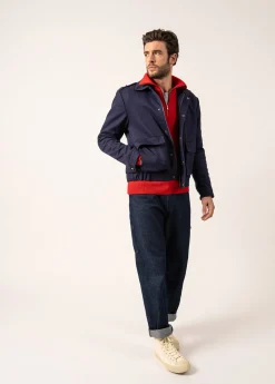 Saint James Shell Jackets & Raincoats*St Richard Cotton Jacket Amiral