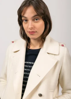 Saint James Coats & Peacoats*Ste Brigitte peacoat Blancd'hiver