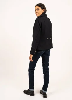Saint James Coats & Peacoats*Ste Brigitte peacoat Navy