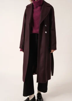 Saint James Coats & Peacoats*Ste Enora Classic Coat Prunefonce